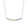 S925 Sweet Twist Rainbow Cubic Zirconia Necklace