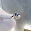 Simple Halo Radiant Cut Cubic Zirconia S925 Ring