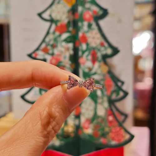 Sweet Pink Bow Ring