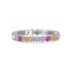 Twirl Round Rainbow Cubic Zirconia Band
