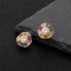 Unique Baguette Rainbow Cubic Zirconia Drop Earrings
