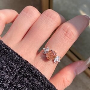 Unique Hexagon Cubic Zirconia Ring in Sterling Silver