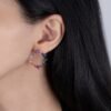 Unique Marquise Cut Rainbow Cubic Zirconia Drop Earrings