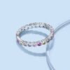 Unique Rainbow Cubic Zirconia Eternity Band