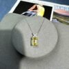 Vintage Emerald Cut Zirconia S925 Necklace