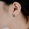 Vintage Rectangle Luxury Jewelry S925 Silver Stud Earring