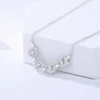 S925 Clover Heart 2-in-1 Cubic Zirconia Necklace