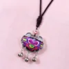 Handmade Chinese Embroidery Necklace with Bells